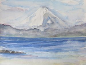 昔描いた富士山